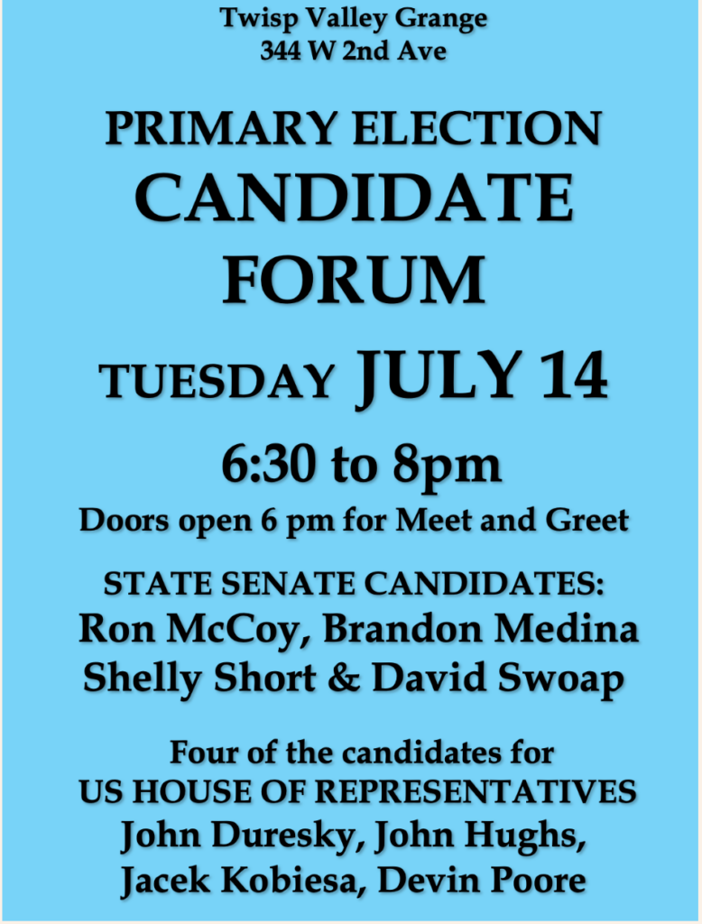 Candidate Forum for Primary Election